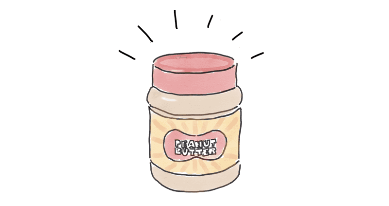 a jar of peanut butter